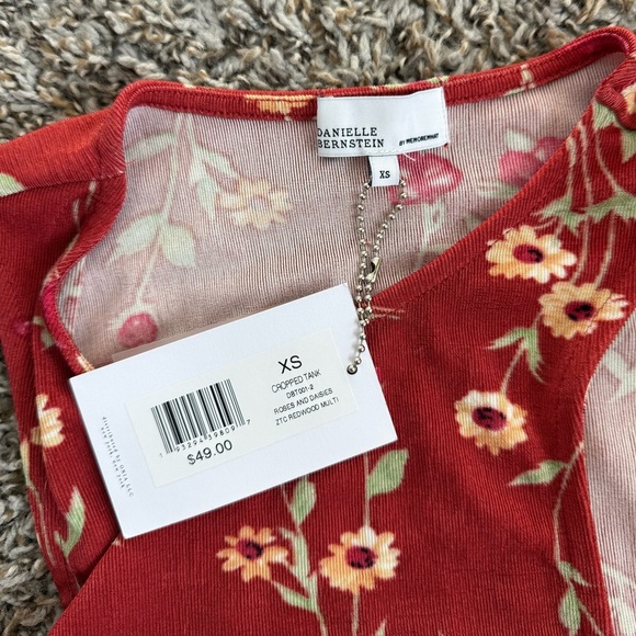 WeWoreWhat Danielle Bernstein Cropped Top Roses and Daisies| XS🔥CLEAR THE CLOSET - Picture 5 of 7